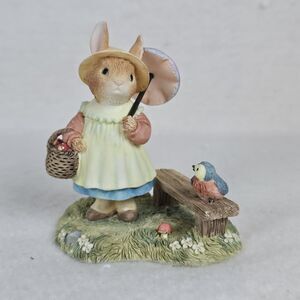Villeroy & Boch Foxwood Tales #4 Katie Rabbit Umbrella Bench W Tin